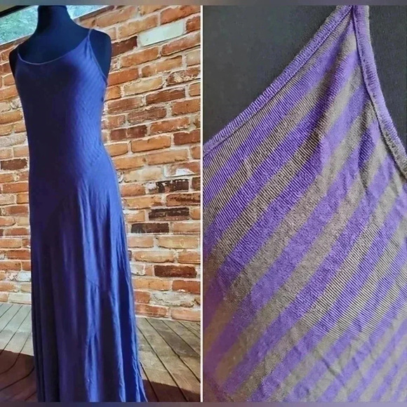 Mossimo Supply Co. Dresses & Skirts - Vintage purple and gray striped bodycon Maxi dress, size extra small